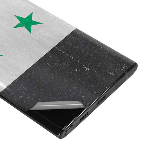 Syria Flag Distressed Galaxy Note 10 Plus Skin